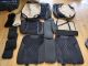 Накидки на сидения алькантара+кожзам черные Elegant Torino 3D полный комплект 2