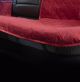 Накидки на сидения Алькантара Красный Полный к-т на флисе стеганные ромбы 2