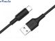 Кабель USB-Type C Hoco X25 Flash 1метр Black 0