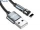 Кабель USB iPhone Hoco U94 Universal Magnetic 1.2m Black Магнитный поворотный 360 2