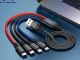 Кабель USB 3в1 Hoco X76 3in1 lighting-microUSB-Type С 1m Black черный 4
