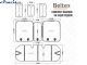 Накидки сидений премиум класса велюр Beltex Monte Carlo Серый Полный комплект BX81200 0
