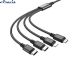 Кабель USB 3в1 Hoco X76 3in1 lighting-microUSB-Type С 1m Black 2