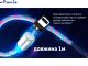 Кабель магнитный Multicolor LED Voin VL-1601L RB USB-Lightning 3А, 1m, быстрая зарядка/передача данных 2