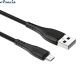 Кабель USB-Micro USB Borofone BX37 Wieldy 1м/2.4A Black чорний 7