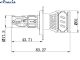 Автомобильные светодиодные LED лампы H4 DriveX ME-04 5000K 6