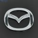 Емблема Mazda 626-323 пластик скотч хром нова 63х50мм 0