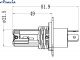 Автомобильные светодиодные LED лампы H4 DriveX ME-04 5000K 7