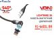 Кабель магнітний шарнірний Voin VL-6601L BK USB-Lightning 3А, 1m, black швидка зарядка/передача даних 0