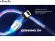 Кабель магнитный Multicolor LED Voin VL-1602L RB USB-Lightning 3А, 2m, быстрая зарядка/передача данных 3