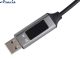 Кабель Voin CC-3201C GY USB-Type C 3А 1m grey с дисплеем 2