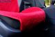 Накидки на сидения Алькантара Красный Полный к-т на флисе стеганные ромбы 0