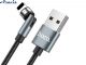 Кабель USB iPhone Hoco U94 Universal Magnetic 1.2m Black Магнитный поворотный 360 3