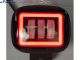 Противотуманная фара Лидер LED 88ВC 45W ближний квадратная диодный обод красного цвета 2