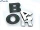 Емблема напис BORA роздільний напис скотч 115х25мм 1997-2004 5671 0