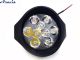 Додаткові світлодіодні фари LED Лідер 166-27W 27W круглі дальній 2