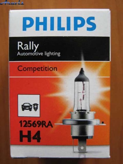 Галогенная лампа H4 12V 100/90W Philips 12569 RA Rally
