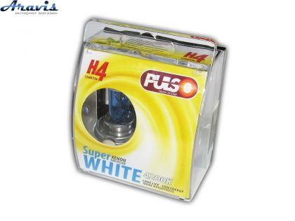 Галогенная лампа H4 12V 60/55W PULSO LP-42651 Super White пластик