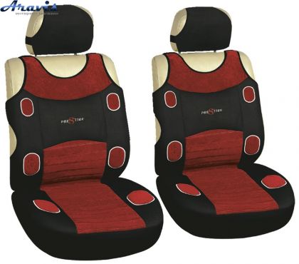 Майки на сидения передние AG-7253 MILEX Prestige красные