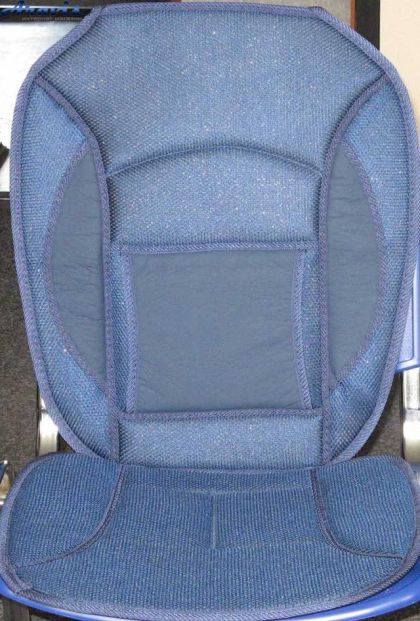 Накидки на сидения CN-12527 BL дерм.+сетка синяя