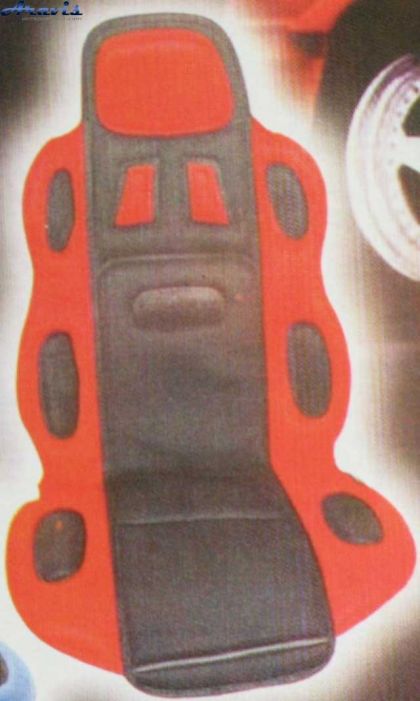 Накидки на сидения F-19002 RD/BK высокая красн.+черн.