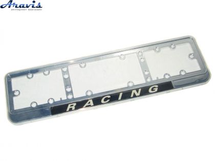 Рамка под номер NEON-Racing/хром/стекло/подсветка