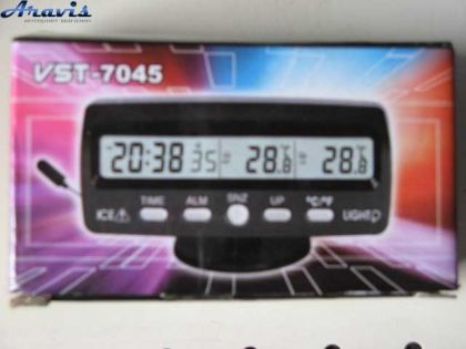 Часы VST-7045 термометр внут/наруж/подсветка