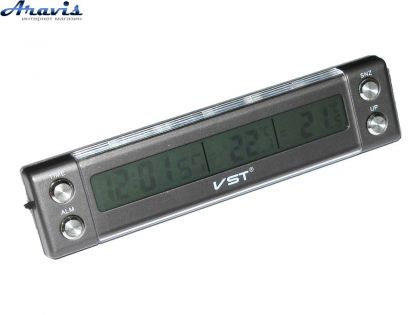 Часы VST-7036 термометр внут/наруж/подсветка