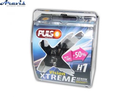 Галогенная лампа H1 12V 55W PULSO +50% LP-12553 X-treme Vision/plastic box