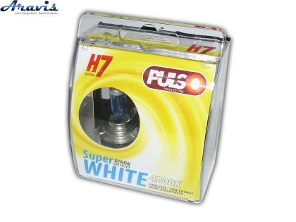 Галогенная лампа H7 12V 55W PULSO LP-72551 Super white/ пластик