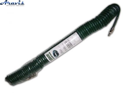Шланг спиральный для пневмоинструмента 8*12мм*15м с переходниками Vitol V-81215Р