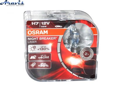 Галогенная лампа H7 12V 55W OSRAM +130% 64210 NBL
