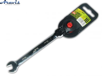 Ключ гайковий рожково-тріскачовий Alloid КТ-2081-8 8 мм з карданом