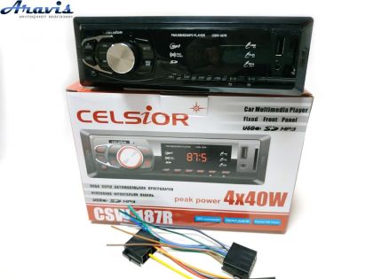 Бездисковий MP3/SD/USB/FM програвач Celsior CSW-187R