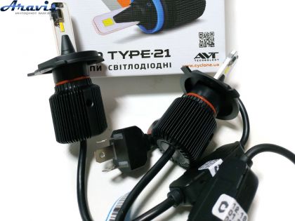 Автомобильные светодиодные LED лампы H4 Cyclone 5000K type 21 комплект для авто