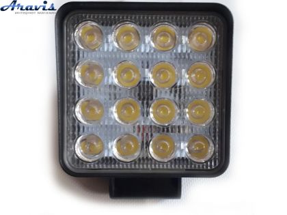 Дополнительные светодиодные фары LED Лидер WL-D3 48W квадратные ближний
