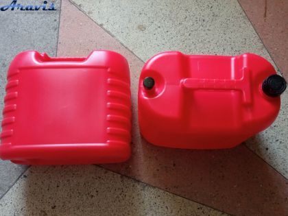 Канистра пластиковая 20л Красная полимерный материал плотная для Нефте продуктов Гост HDPE-02