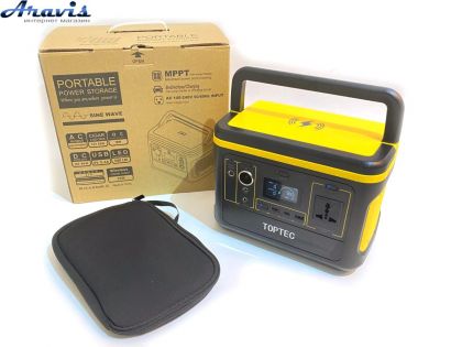 Зарядная станция Toptec DK600 600W 568Wh,153600mAh,Li-Ion-акб, QC 18W,Wireles charging,Type-C 65W