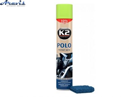 Поліроль торпеди спрей 750ml K2 Polo Green Apple Зелене яблуко K4071