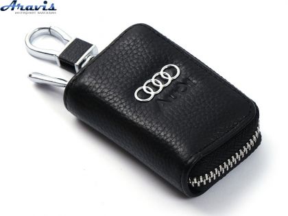 Чехол для ключей с карабином Audi (Кожа) 2855