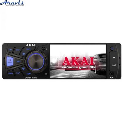 Автомагнитола MP3/SD/USB/FM бездисковый проигрыватель AKAI CA015A-4108S