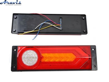 Задній ліхтар універсальний прямокутний 35,5х10,6см 24V LED 65 WD-0047