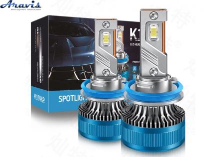 Автомобильные светодиодные LED лампы H3 60W/9600Lm/6000K 3570 Chip IP68/9-16V EMC-драйвер K10