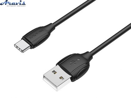 Кабель USB-Type С Borofone BX19 Benefit 1м 2.4А чорний