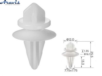 Клипсы C0258 Mitsubishi MB846992 100шт