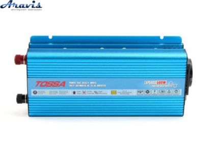 Перетворювач напруги 12V-220V/500W Чистий синус+1USB +1Розетка Tossa TAP500S