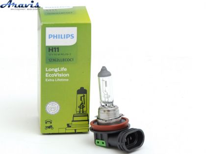 Галогенная лампа H11 12V 55W PGJ 19-2Philips 12362LL
