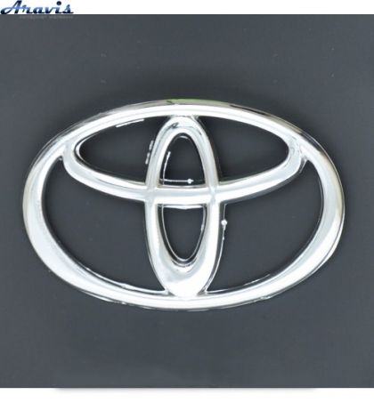 Эмблема Toyota 98х64мм пластик 2 пукли