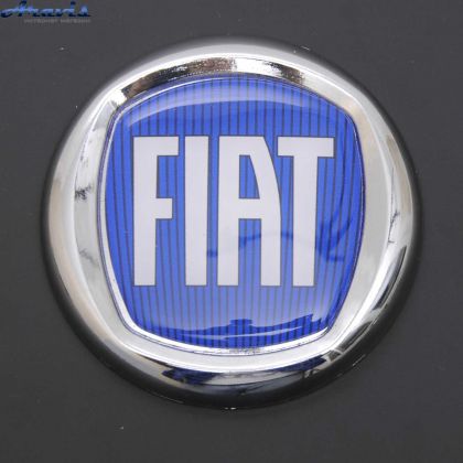 Эмблема Fiat Doblo Linea передняя скотч 3М Синяя D95мм