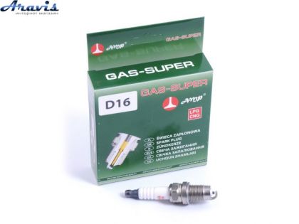 Свечи зажигания AMP GAS-Super D-16 для ЗАЗ Forza 1117-1119 16V, 2110-2112и, 16-ти клап. Lacetti, Aveo, Geely